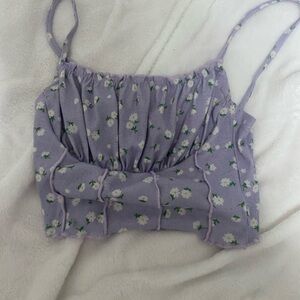 cute flower crop top